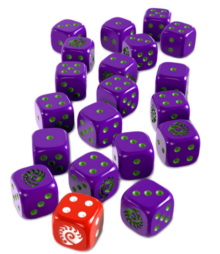 Starcraft: Zerg Custom Dice Set (Preorder)