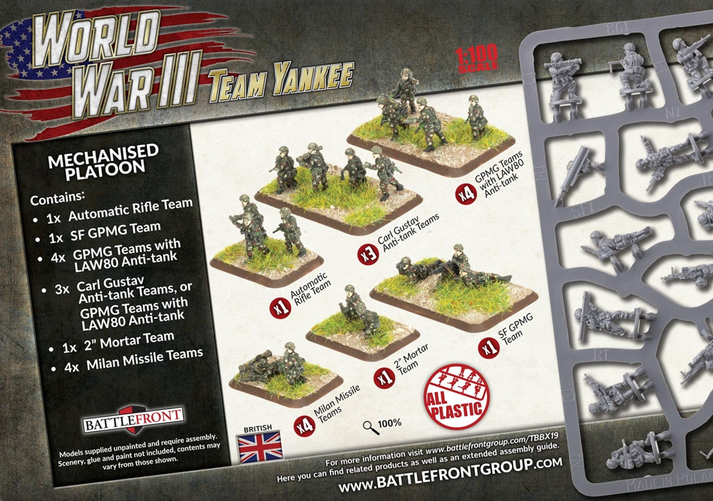 WWIII Team Yankee: British - Mechanised Platoon (Preorder)