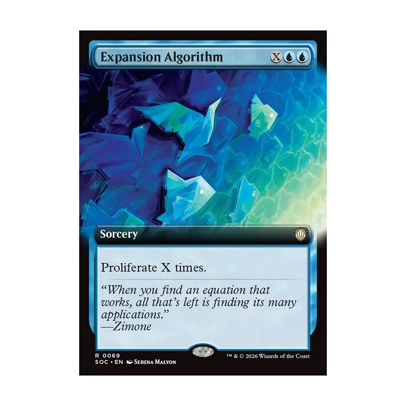 Expansion Algorithm (Extended Art) - Secrets of Strixhaven Commander (Near Mint)