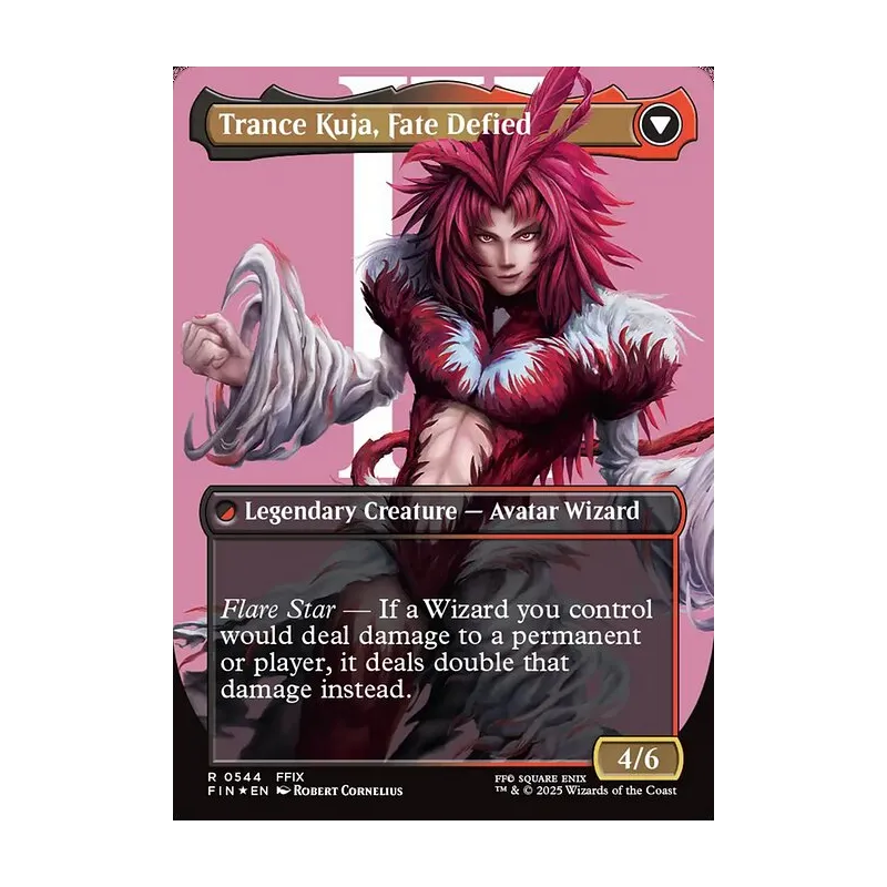 Kuja, Genome Sorcerer // Trance Kuja, Fate Defied (Borderless) (Surge Foil) - Final Fantasy (Foil Near Mint)
