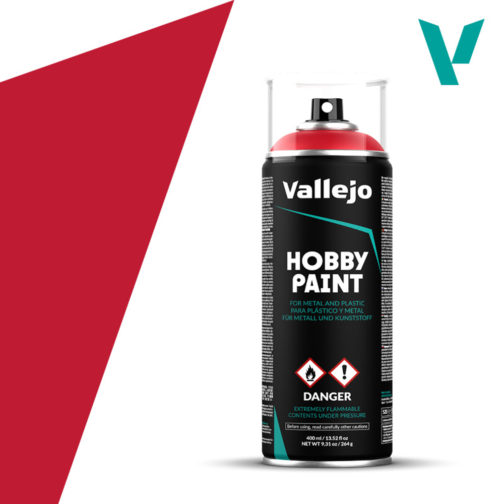 Vallejo Hobby Paint Aerosol: Bloody Red (400ml)