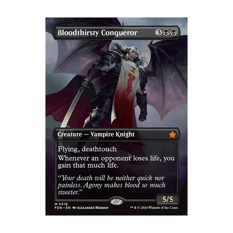 mtg foundations vampire cards Bloodthirsty Conqueror Riley Magic High-Society Hunter from Foundations Spoiler