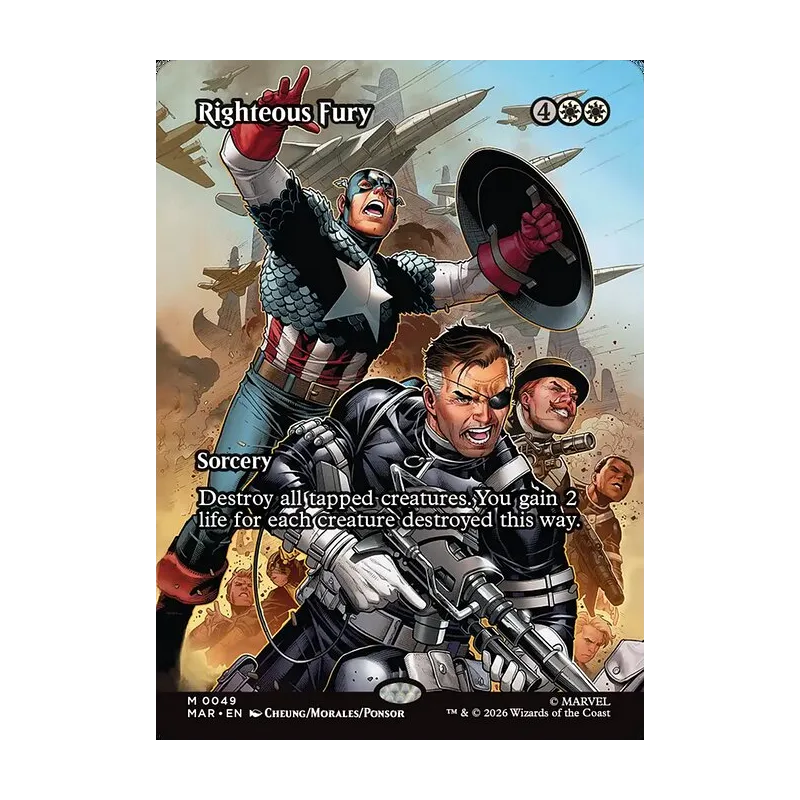 Righteous Fury (Borderless) - Marvel Universe (Near Mint)