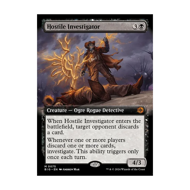 Hostile Investigator (Extended Art) - The Big Score (Near Mint)