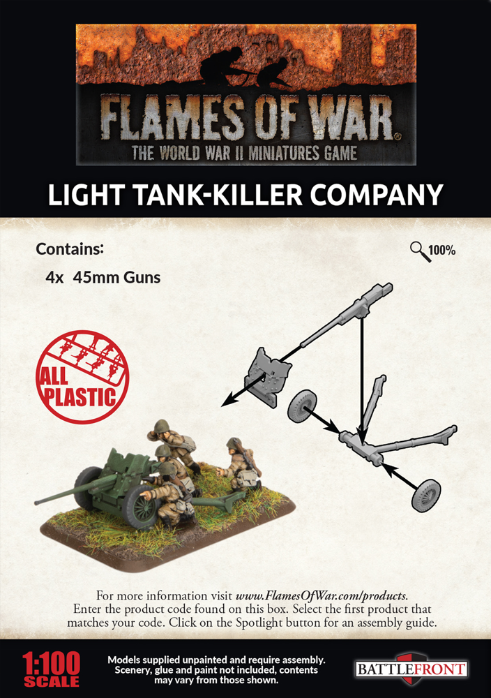 Flames of War WW2: Soviet - Light Tank-Killer Company