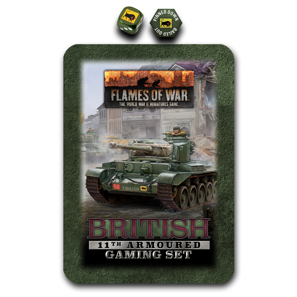 Flames of War WW2: British - 11th Armoured Gaming Set