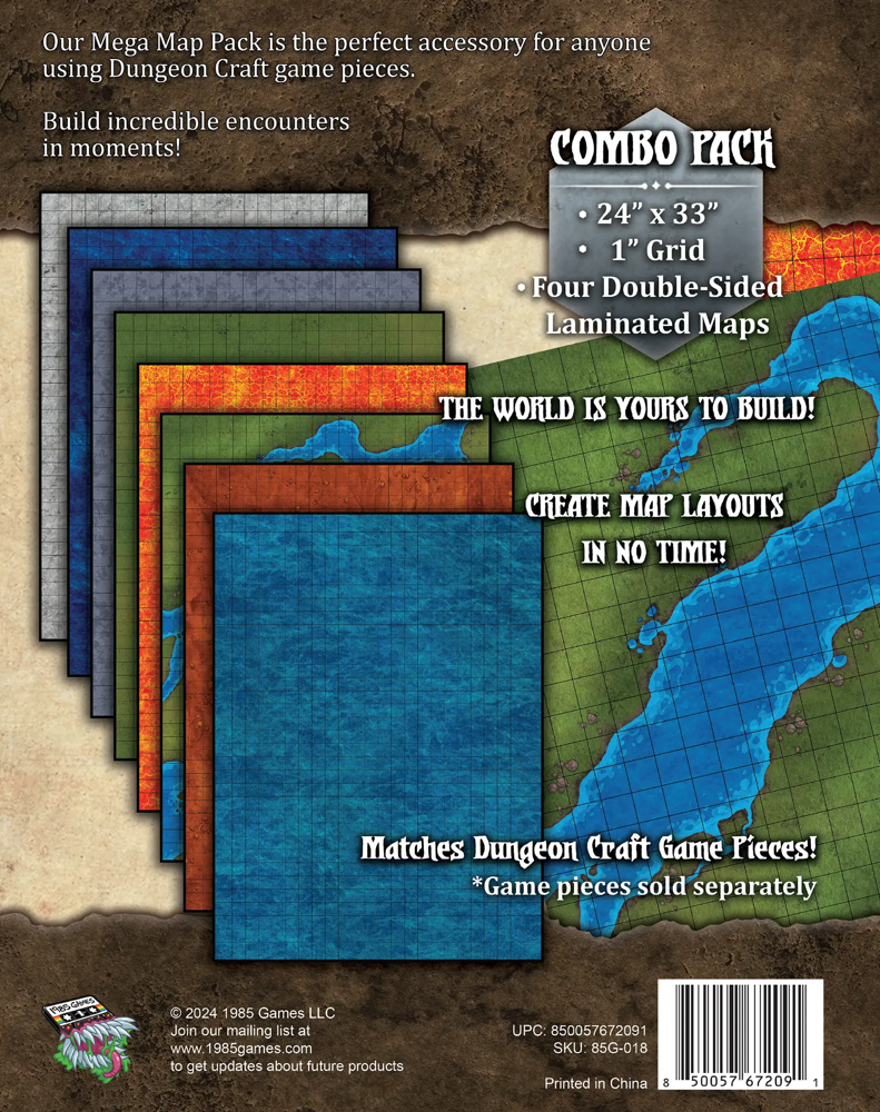 Dungeon Craft Battlemaps 4-Pack: Expeditions (New Arrival)