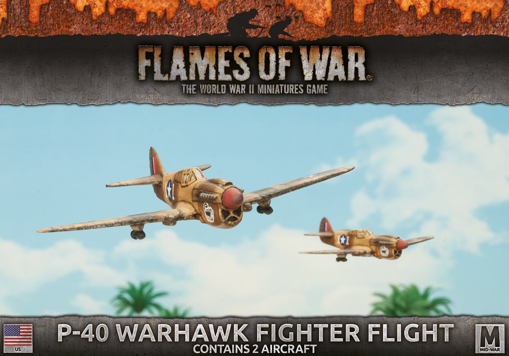 Flames of War WW2: US - P-40 Warhawk Fighter Flight