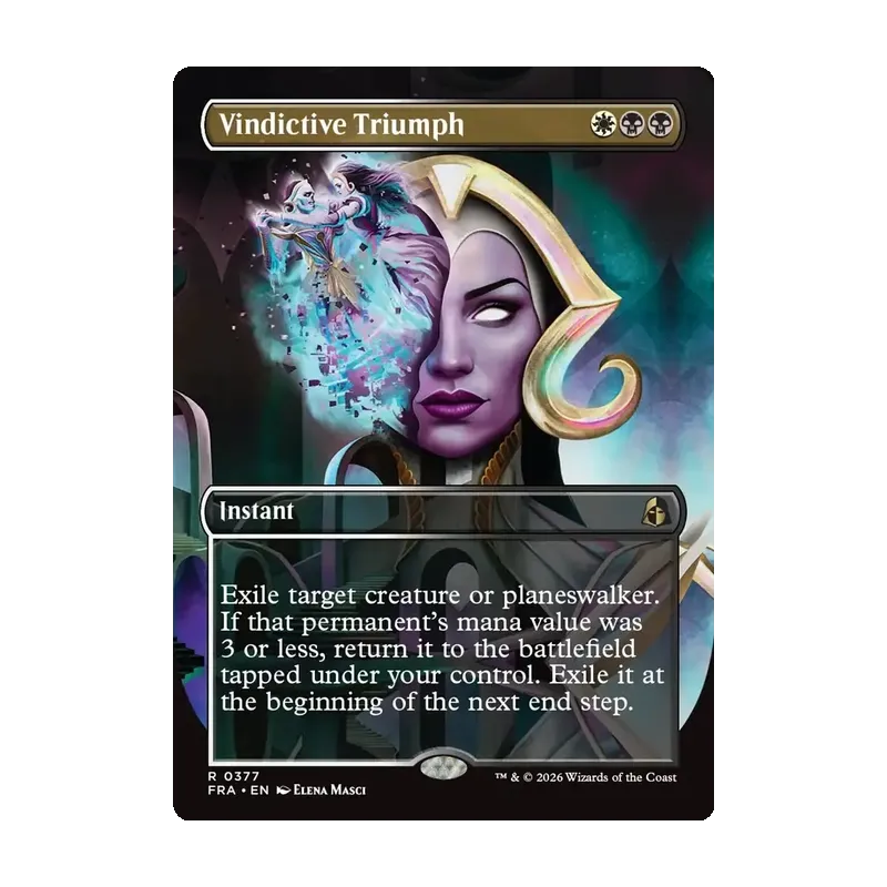 Vindictive Triumph (Borderless) - Reality Fracture (Near Mint)