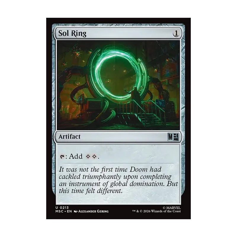 Sol Ring (0213) (Surge Foil) - Marvel Super Heroes Commander (Foil Near Mint)