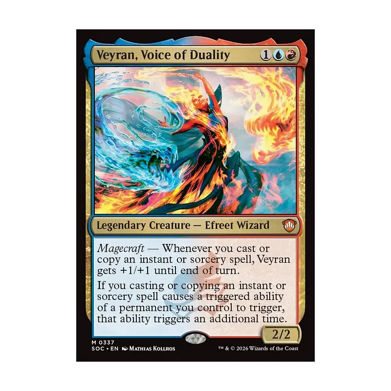 Veyran, Voice of Duality - Secrets of Strixhaven Commander (Near Mint)