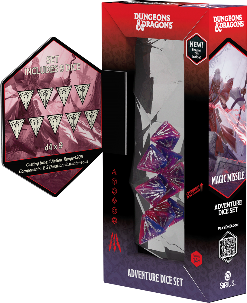 Sirius Adventure Dice: Magic Missile (9) (Preorder)
