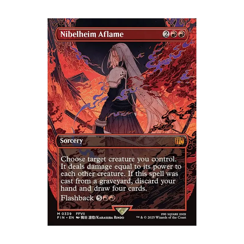 Nibelheim Aflame (Borderless) - Final Fantasy (Near Mint)