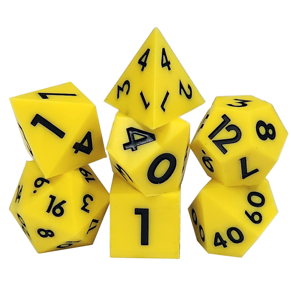 Game Plus Products 16mm Bouncy Silicone Dice: Yellow (7)