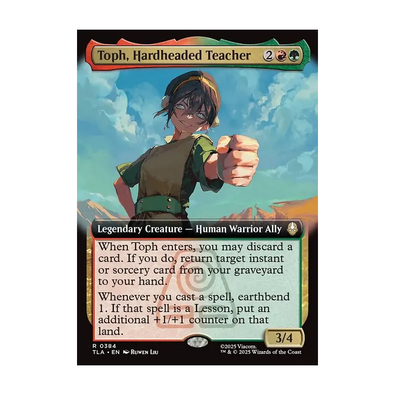 Toph, Hardheaded Teacher (Extended Art) - Avatar: The Last Airbender (Foil Near Mint)