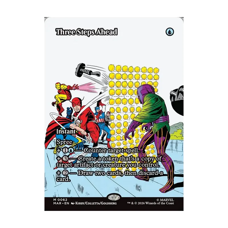 Three Steps Ahead (Borderless) - Marvel Universe (Near Mint)