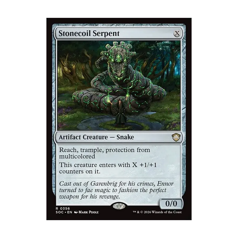Stonecoil Serpent - Secrets of Strixhaven Commander (Near Mint)