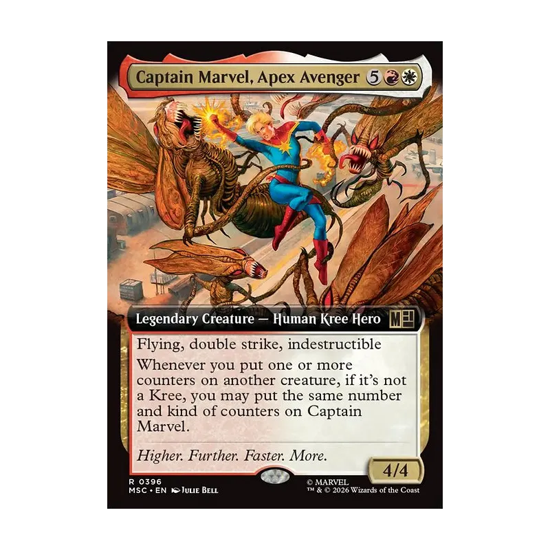 Captain Marvel, Apex Avenger (Extended Art) - Marvel Super Heroes Commander (Near Mint)