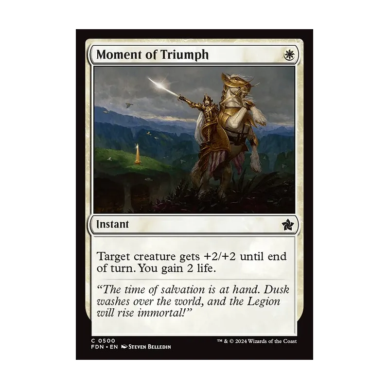 Moment of Triumph - Foundations (Near Mint)