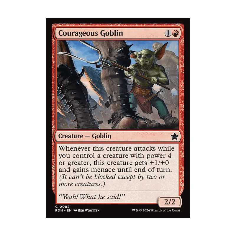 Courageous Goblin - Foundations (Near Mint)