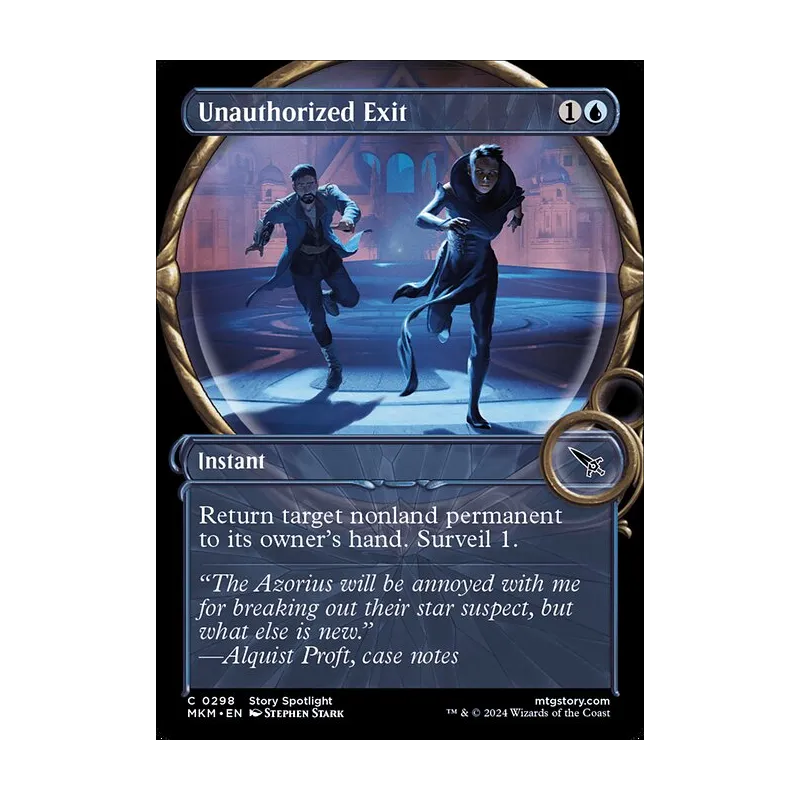 Unauthorized Exit (Showcase) - Murders at Karlov Manor (Near Mint)
