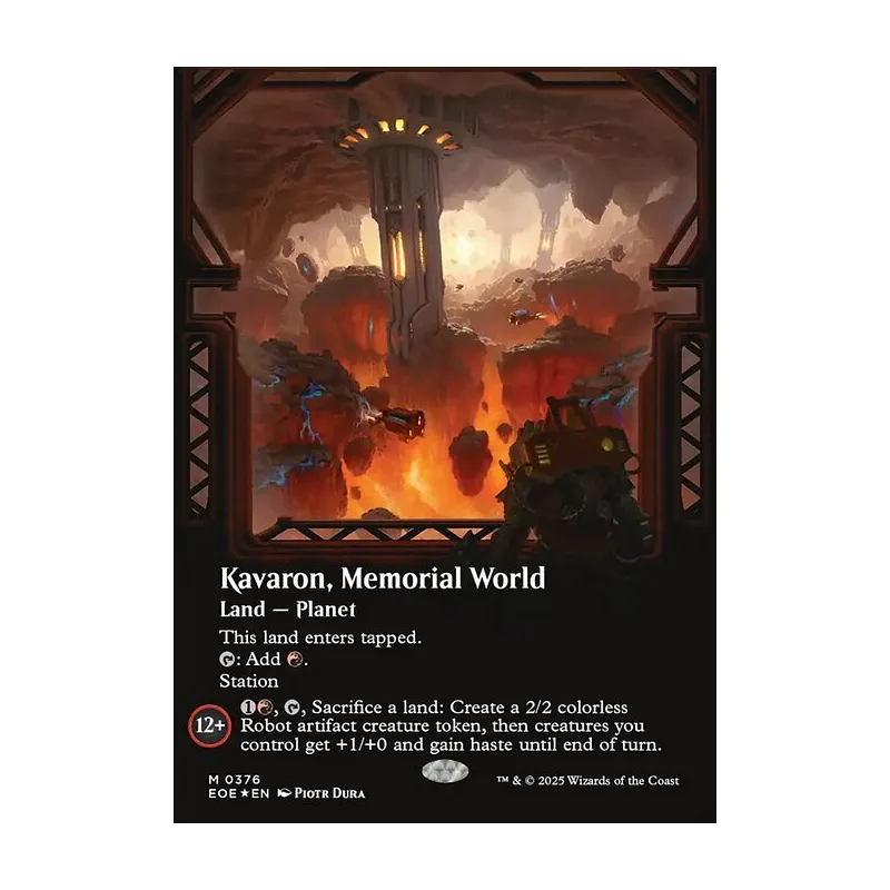 Kavaron, Memorial World (Borderless) (Galaxy Foil) - Edge of Eternities (Foil Near Mint)