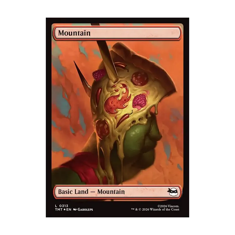 Mountain (0313) (Surge Foil) - Teenage Mutant Ninja Turtles (Foil Near Mint)