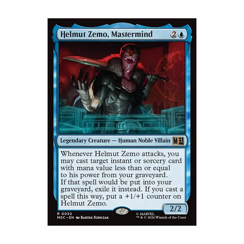 Helmut Zemo, Mastermind (Surge Foil) - Marvel Super Heroes Commander (Foil Near Mint)