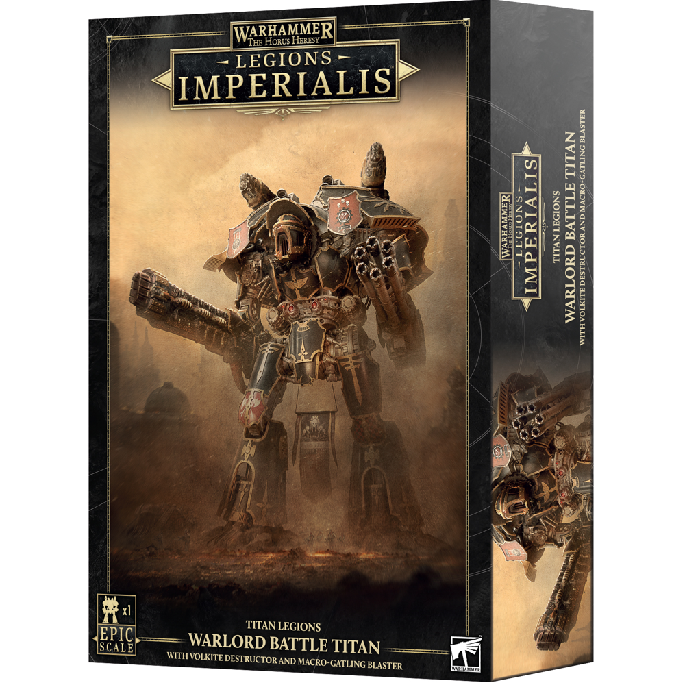 Legions Imperialis: Titan Legions - Warlord Battle Titan with Volkite Destructor & Macro-Gatling Blaster (Preorder)