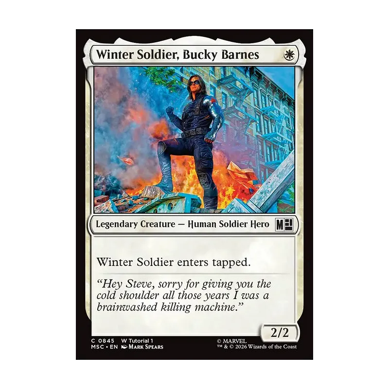 Winter Soldier, Bucky Barnes (0845) - Marvel Super Heroes Commander (Near Mint)