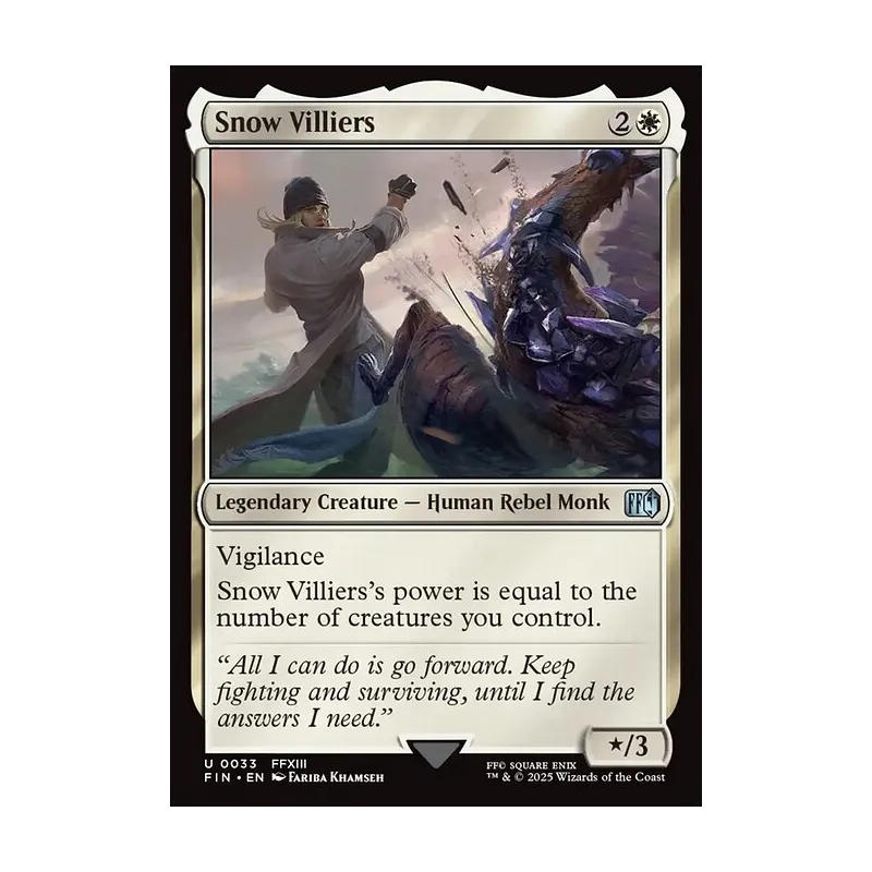 snow mtg final fantasy Villiers - 33 - Magic: - Uncommon - FOIL Covered Forest Snow Villiers