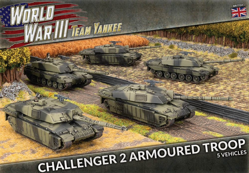 WWIII Team Yankee: British - Challenger 2 Armoured Troop (Preorder)