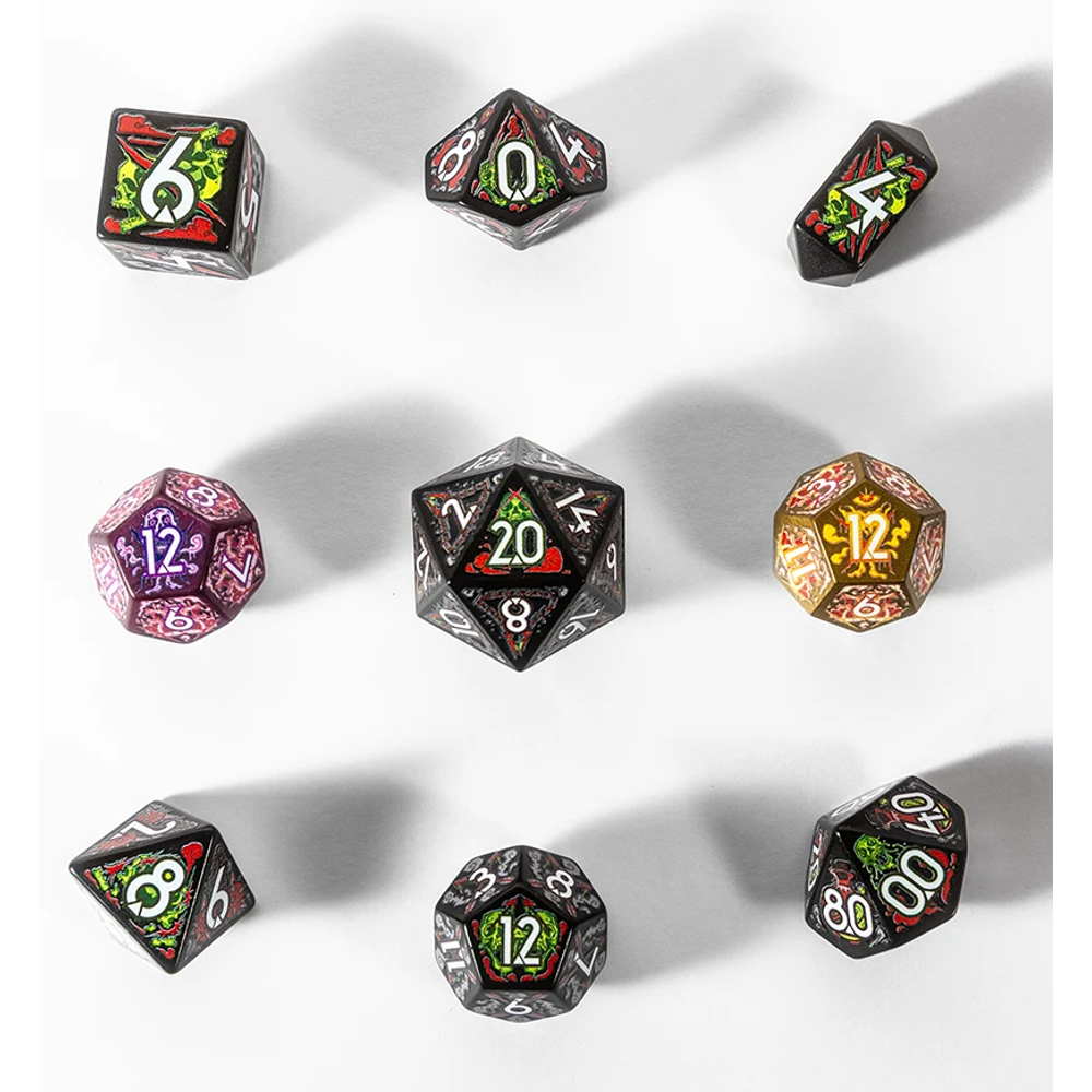 Botch Dice Set: Daggerheart Hope & Fear - Assassin (9) (Preorder)