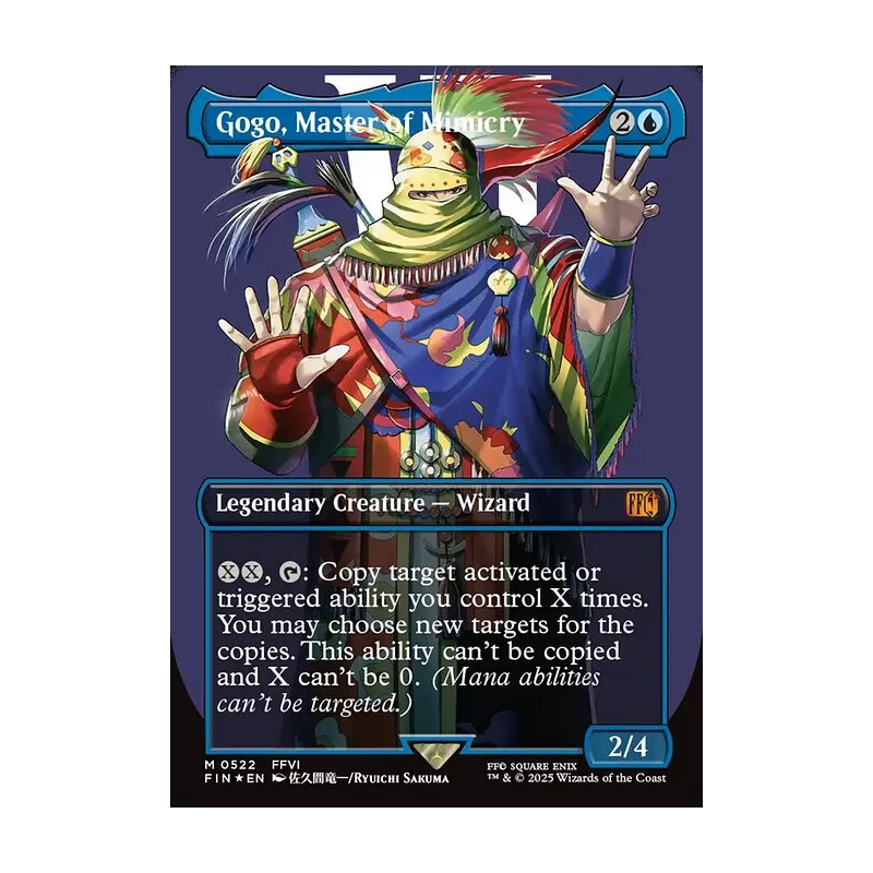 Gogo, Master of Mimicry (Borderless) (Surge Foil) - Final Fantasy (Foil Near Mint)