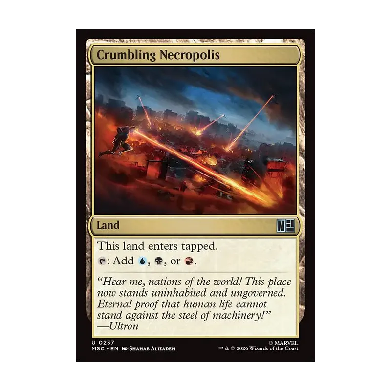 Crumbling Necropolis (Surge Foil) - Marvel Super Heroes Commander (Foil Near Mint)