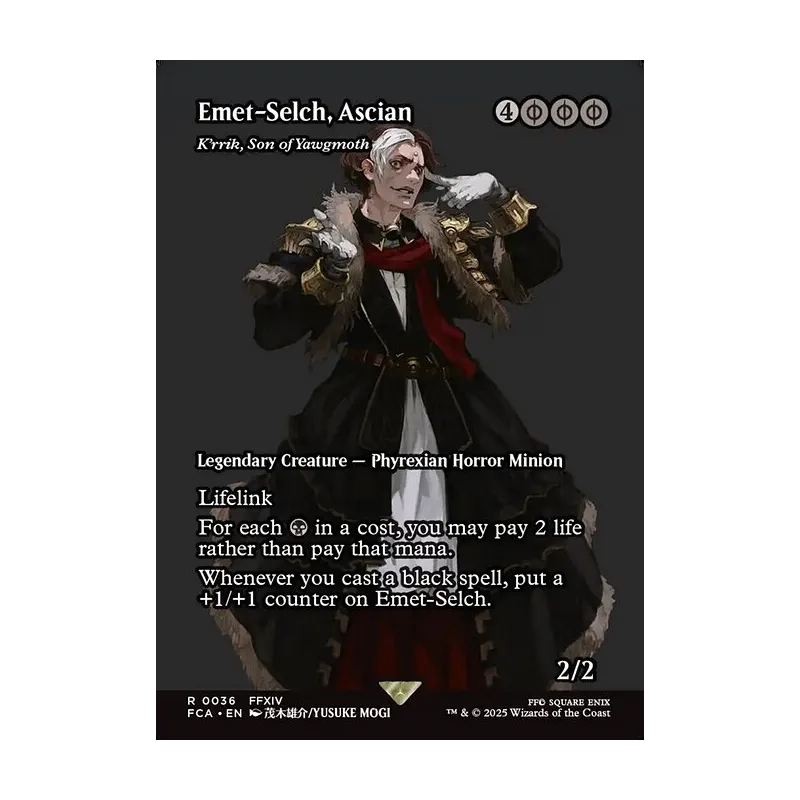 Emet-Selch, Ascian / K'rrik, Son of Yawgmoth (Showcase) - Final Fantasy: Through the Ages (Foil Near Mint)