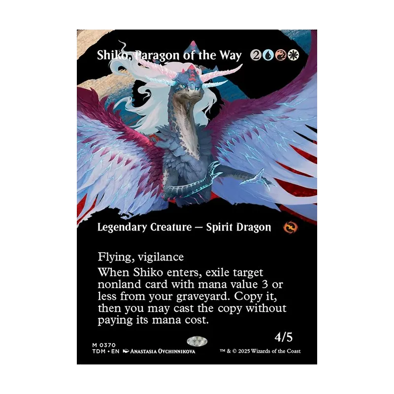 Shiko, Paragon of the Way (Borderless) - Tarkir: Dragonstorm (Near Mint)