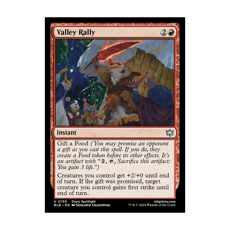 Valley Rally - Bloomburrow (Near Mint)