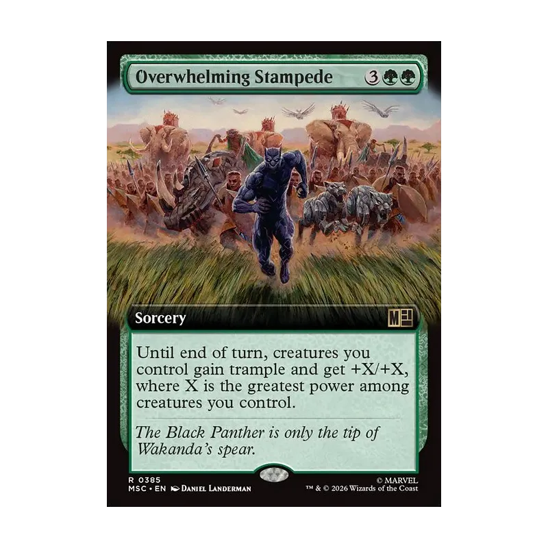 Overwhelming Stampede (Extended Art) - Marvel Super Heroes Commander (Near Mint)