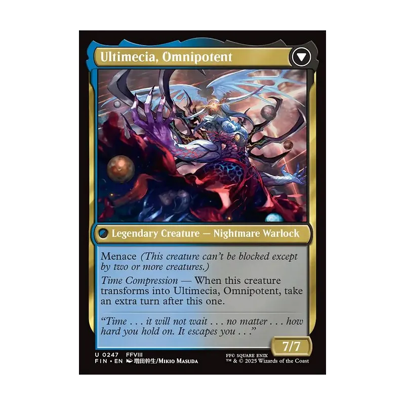 Ultimecia, Time Sorceress // Ultimecia, Omnipotent - Final Fantasy (Foil Near Mint)