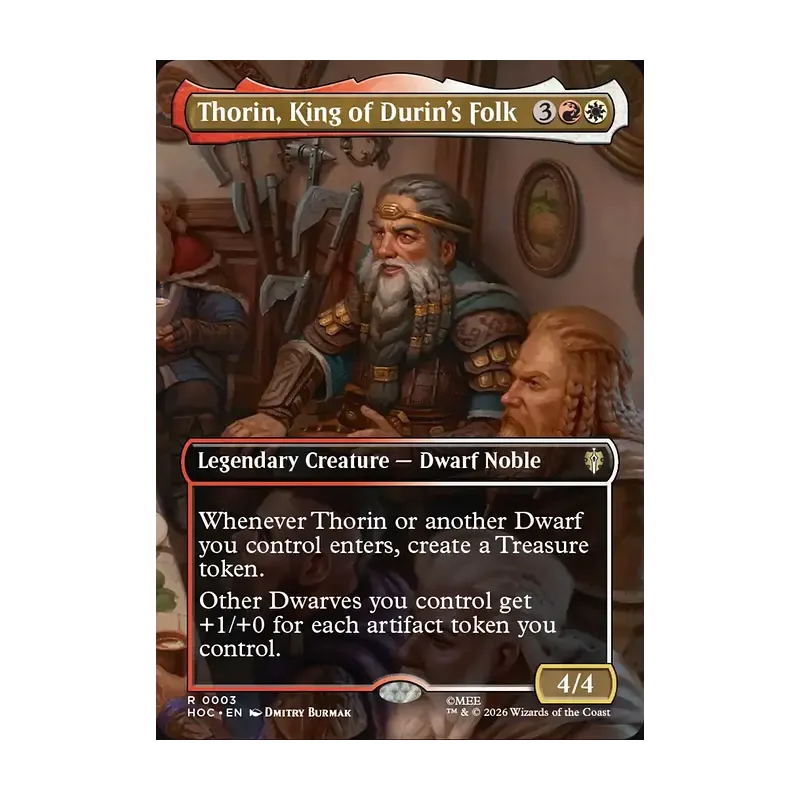 Thorin, King of Durin's Folk (Borderless) - The Hobbit Eternal (Near Mint)