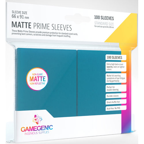 Matte Prime Sleeves: Blue (100) Matte Prime Sleeves: Blue (100)