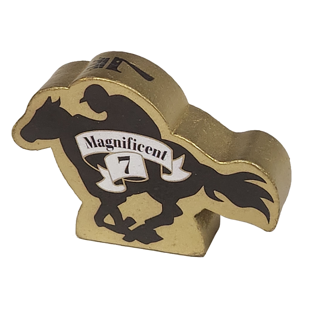 Ready Set Bet High Roller: Magnificent 7 Gold Foil Promo Horse Meeple Ready Set Bet High Roller: Magnificent 7 Gold Foil Promo Horse Meeple