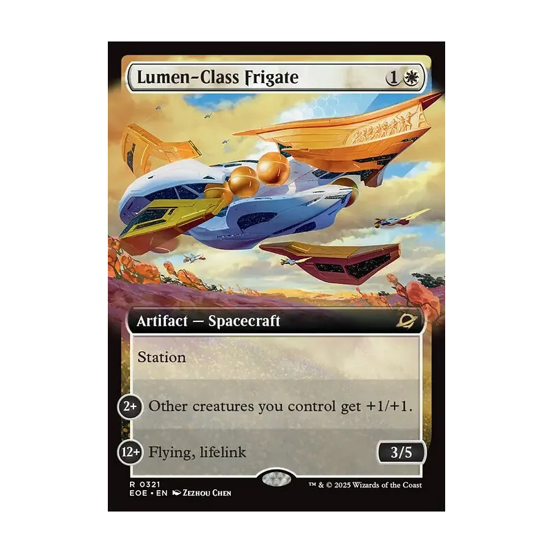 Lumen-Class Frigate (Extended Art) - Edge of Eternities (Near Mint)