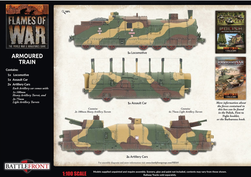Flames of War WW2: Polish - Armoured Train (New Arrival)