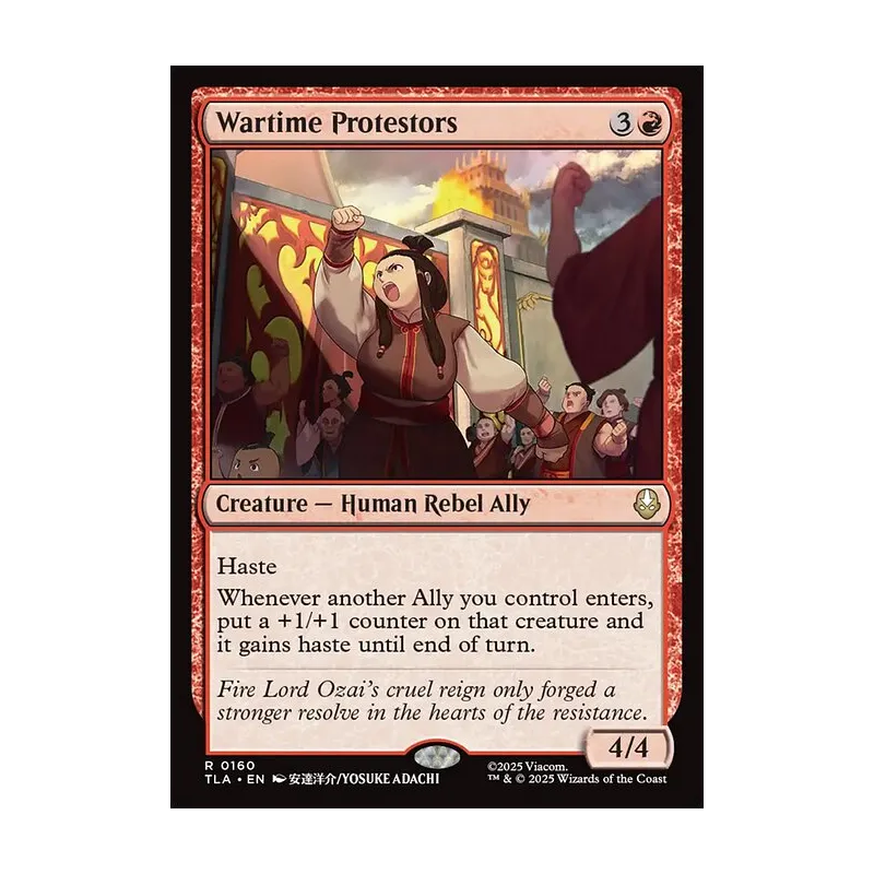 Wartime Protestors - Avatar: The Last Airbender (Near Mint)