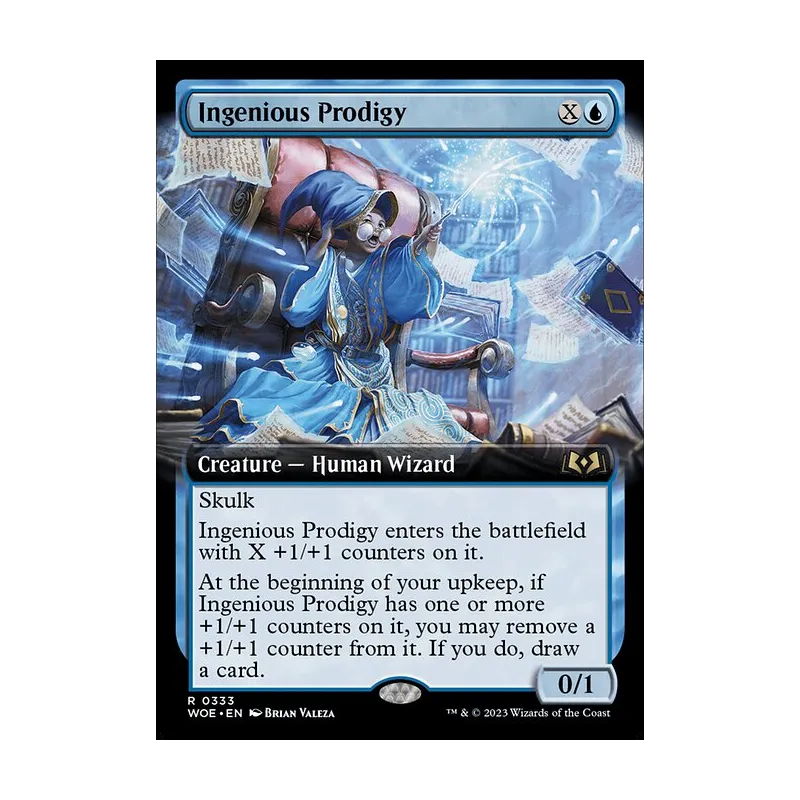 Ingenious Prodigy (Extended Art) - Wilds of Eldraine (Near Mint)
