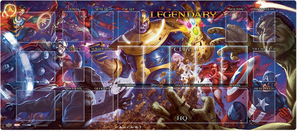 Legendary: Marvel Deck Building Game - Thanos vs Avengers Playmat