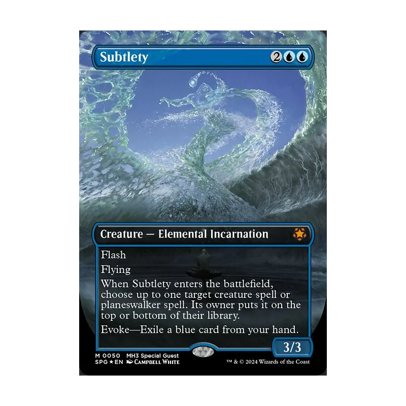 Subtlety (Borderless) (Textured Foil) - Special Guests (Foil Near Mint)