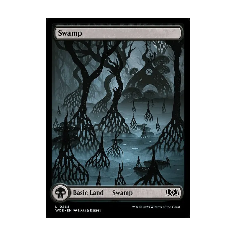 swamp mtg card Magic the Gathering Trading Game Unstable Land #214 Basic Land. Swamp (273) [Zendikar Rising]